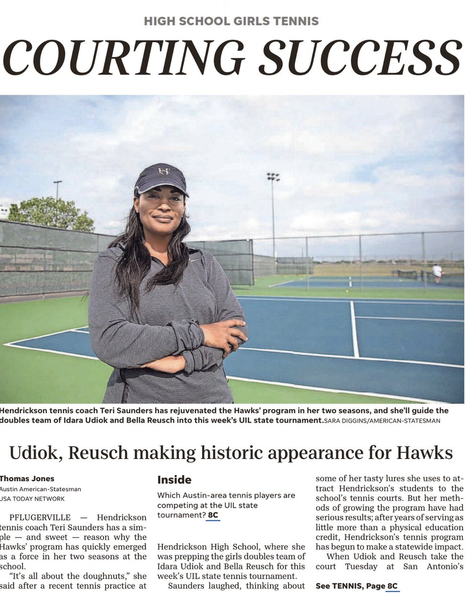 Good on you, Coach Saunders! YOU are a culture shaper, so legit. <a href="/Teri_Saunders7/">Coach Saunders🎾</a> 
<a href="/pfisd/">Pflugerville ISD</a> <a href="/HawkNationHHS/">HawkNation Principal</a> <a href="/PfISDAthletics/">PfISD Athletics</a> <a href="/marcialguajardo/">Marcial Guajardo</a> <a href="/DougKillian/">DougKillianPhD</a> <a href="/YvonneN_KVUE/">Yvonne Nava</a>