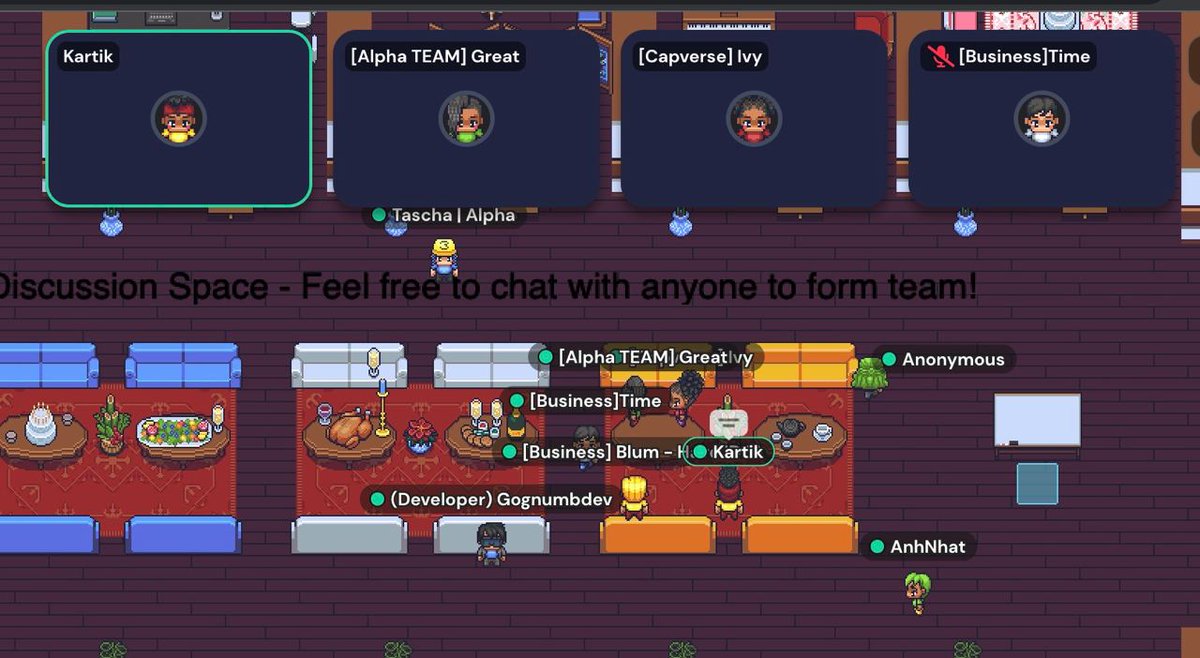 stellaxyz_'s tweet photo. Round 2 of @gather_town for the Alpha X Terra Hackathon is now LIVE🔴! 

Find your hackmates or share your exciting ideas for the hackathon!🥳
️
See you on the other side and let’s have a great time together!🎉
https://t.co/lbZNjpgfxO https://t.co/pwU0t8EkGM