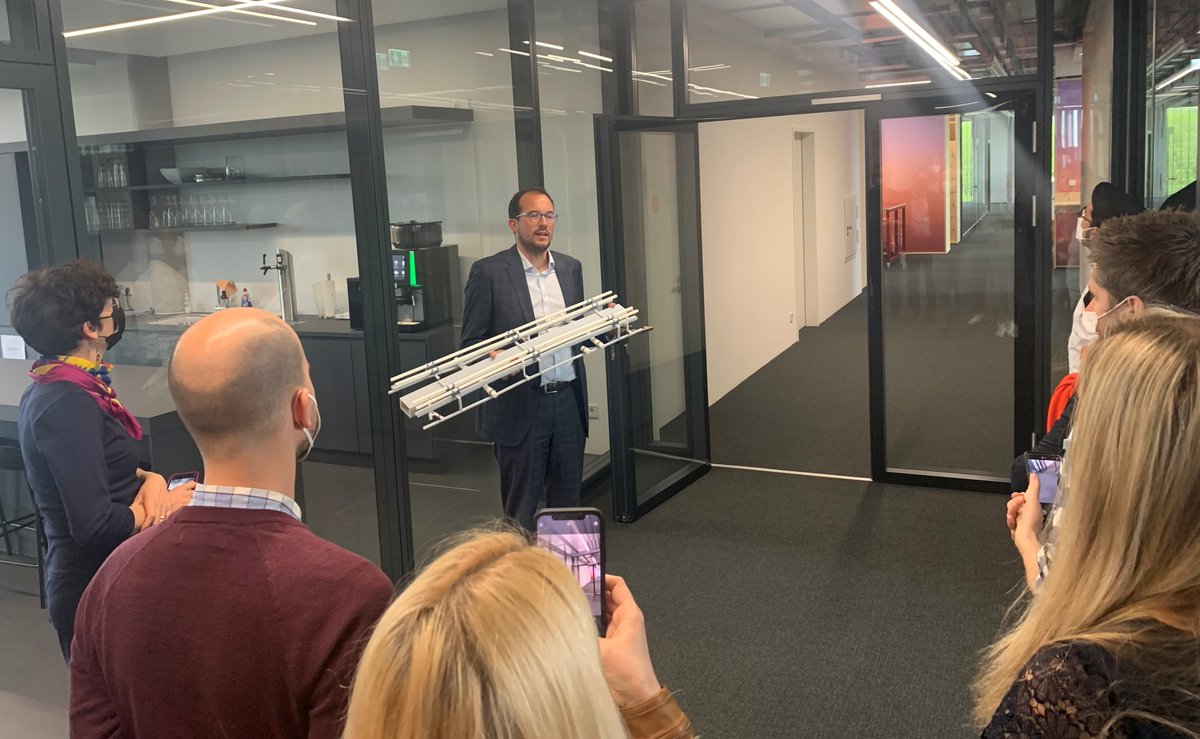 Journalists from across Europe and the UK were on a day's tour to our new headquarters building in Stuttgart. On the agenda: a showcase of the different #sustainable and #innovative technologies and building processes that culminated into a super sustainable and #smartbuilding.
