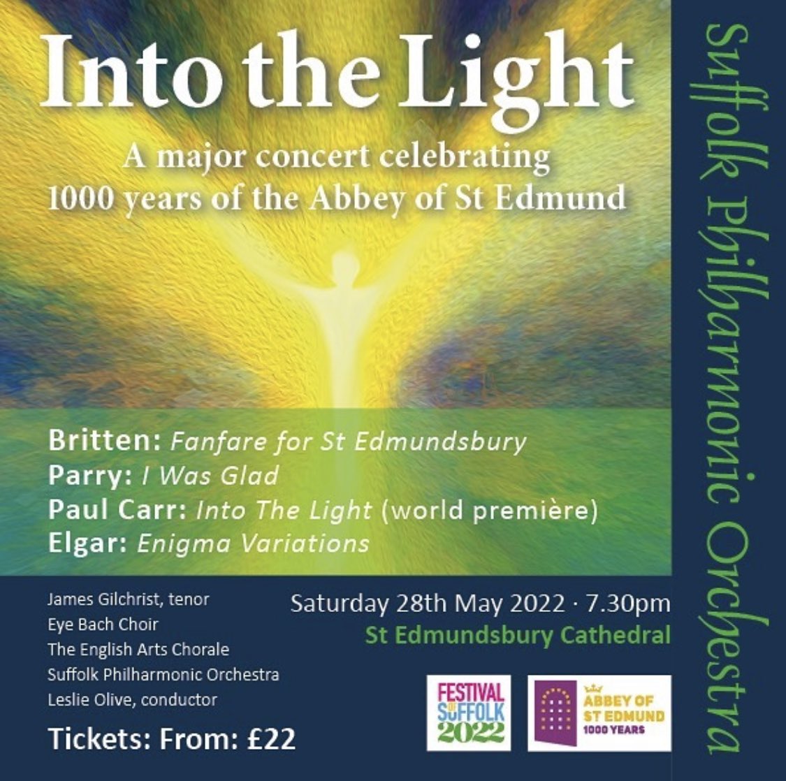 SuffolkPhilhar1's tweet photo. Get your Tickets Now!!! (Link in Bio)
A celebration of 1000 years of St Edmund’s Abbey and the 10th anniversary of Suffolk Philharmonic Orchestra            
#suffolkphilharmonicorchestra #thingstodoinsuffolk #classicalmusic #burystedmunds #thingstodoinburystedmunds #music https://t.co/ipTJ5TQN61