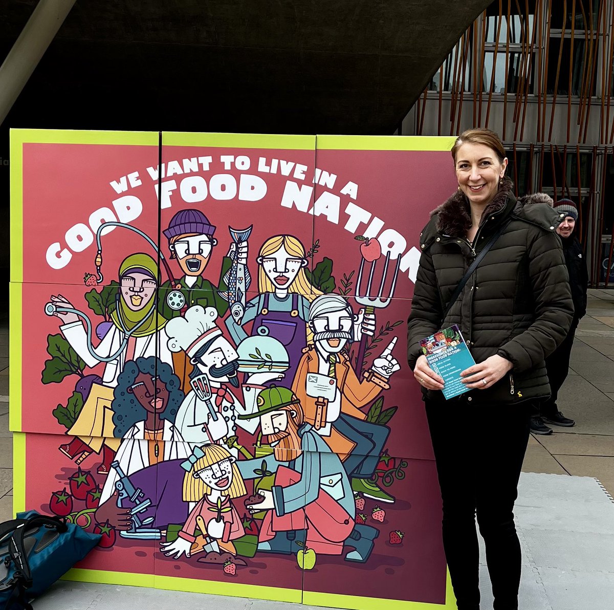Great to chat with Prof Mary Brennan #ScottishFoodCoalition @morrison_theona & @nourishscotland at todays #GoodFoodNation #SFCDayofAction @ScotParl #edinburgh #ScotFoodAmbassador