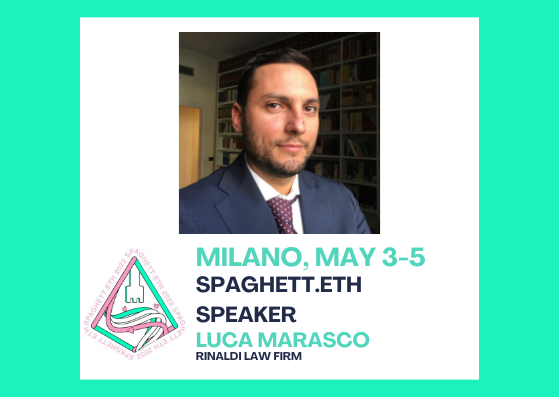 🚨Speaker Announcement: Happy to have <a href="/luc_maras/">Luca Marasco</a>  on our SpaghettETH stage!