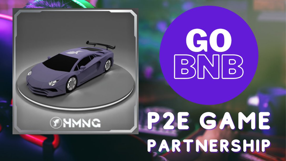 HmngBsc's tweet photo. We are is excited to announce an addition to the existing partnership with GOBNB. Soon we will see HMNG racing car NFTs in their upcoming P2E game. We're looking forward to watching @gobnbtoken grow into one of the best games in the space, bringing together both communities. https://t.co/2DS1iptUC7