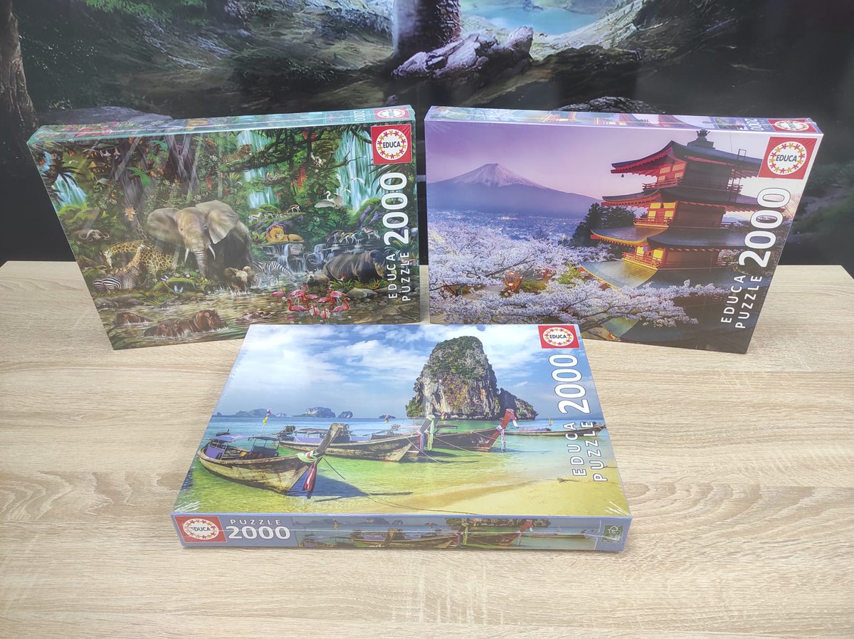 la_torre_magica's tweet photo. Acaban de llegarnos nuevos puzzles de 2000 y 3000 piezas.
Son espectaculares ¿Verdad? 😍
#latorremagica #latorremágica #puzzleseduca #puzzle2000piezas #puzzle3000piezas https://t.co/HEWAkVcfGi