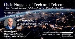 Looking forward to discussing 5G, productivity, national security &amp; US competitiveness with fellow Hoyas <a href="/msbgu/">Georgetown McDonough</a>