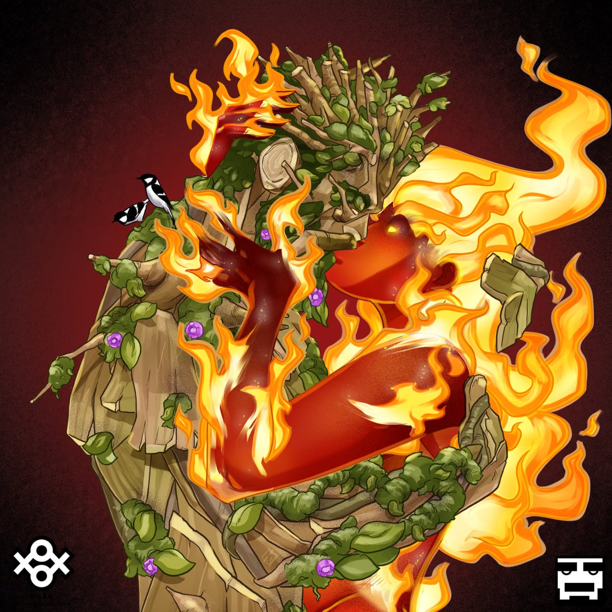 Dalgoaaa1's tweet photo. Amazing sneak-peak from @xoxonft_io ❤️❤️❤️ The wood and the fire are not meant to be together, but what if yes?.. https://t.co/suD7BRP2I2