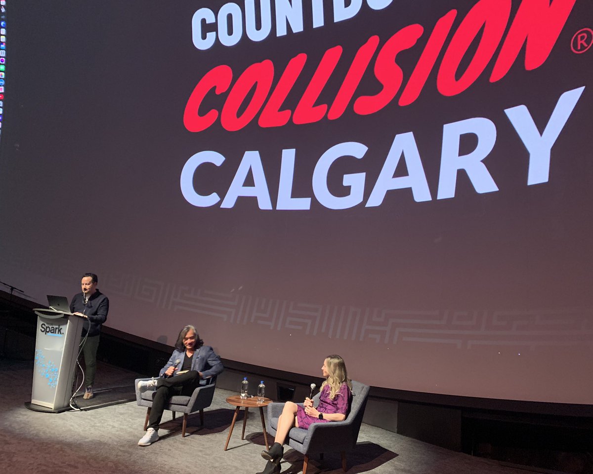 Thanks <a href="/casey_lau/">Casey Lau</a> &amp; @sunil_extreme  for the invitation to join you <a href="/TELUS_Spark/">TELUS Spark Science Centre</a> last night to highlight #YYC tech talent in advance of <a href="/CollisionHQ/">Collision Conf</a> in June! Inspiring words from the brilliant minds of <a href="/EverettBreanne/">Breanne Everett</a> &amp; <a href="/PatrickLor/">Patrick Lor</a>.