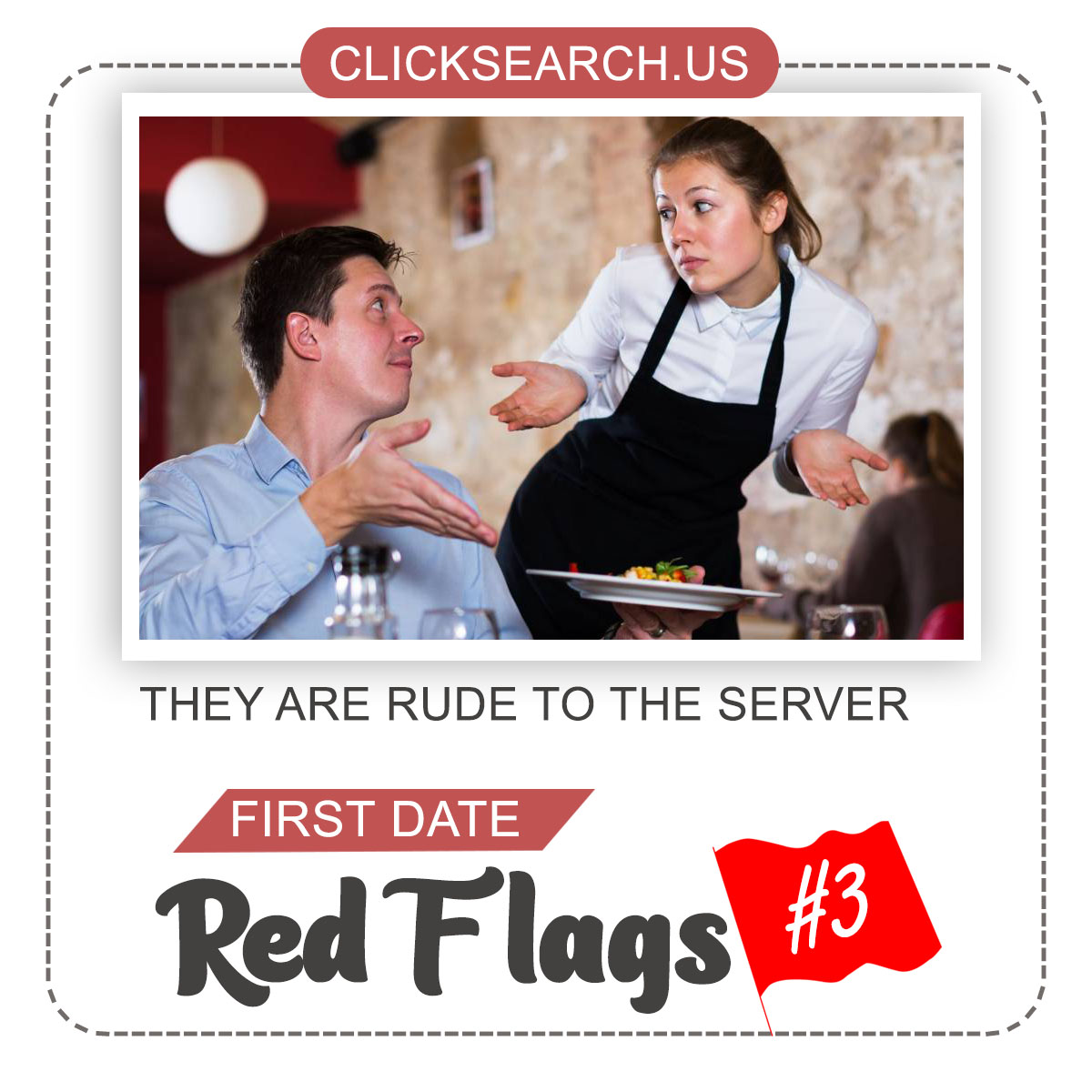 ClickSearches's tweet photo. Make sure you know these first date red flags! Dating does not have to be complicated. Thanks to https://t.co/Y4ztG4Yr58, you can learn more about your dates in just a few minutes; just search their name or phone number. 

#FirstDates #redflags #relationship #dating https://t.co/oNiCHnC4De