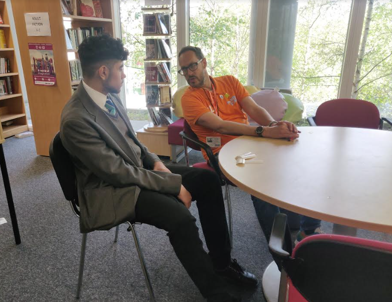 ... And we especially appreciated you sticking around to speak with our older students about a career in sports writing. I'm sure your insights will stick with them for a long time