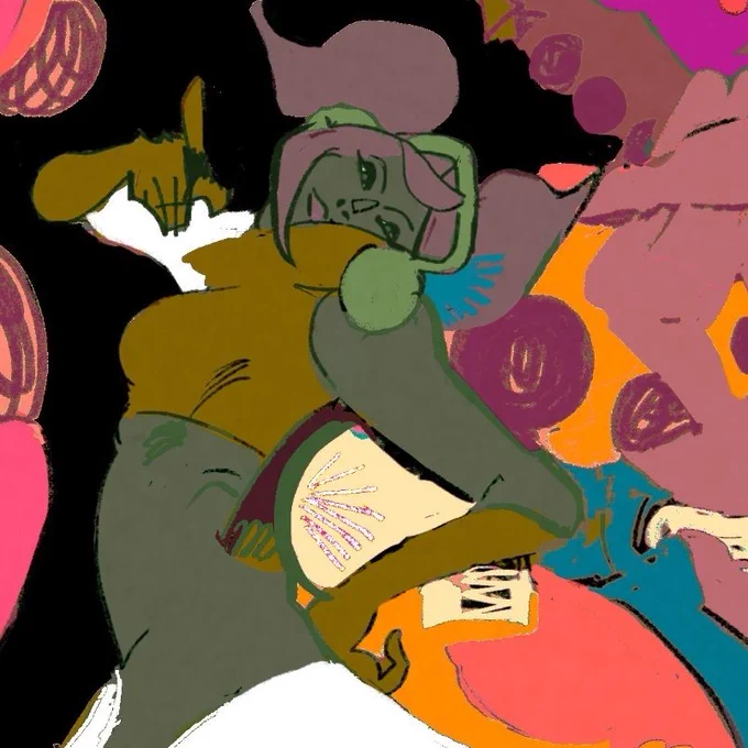 full + detail of my Space Channel 5 piece for @/lostincult 