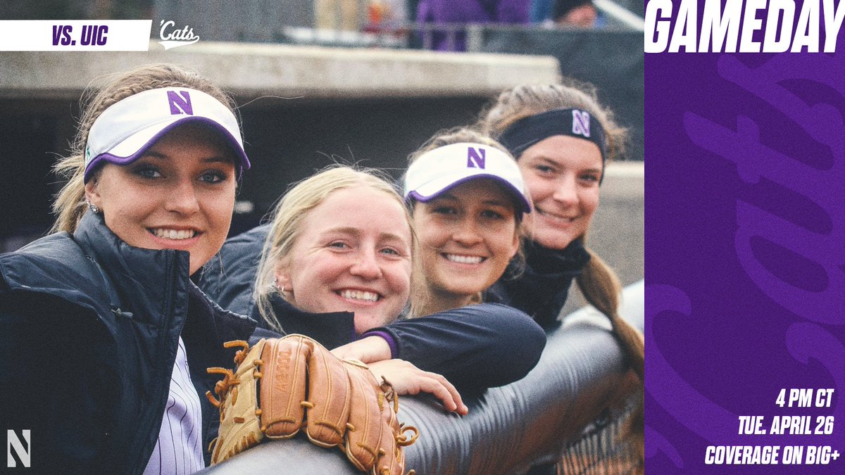 All smiles because we are BACK at home TODAY!!! 😁🥎🏠

🆚 UIC
📍 Sharon J. Drysdale Field
⏰ 4 pm CT
💻 bit.ly/3MvAnCN
📊 bit.ly/NUSBstats

#GoCats | #BeRemarkable