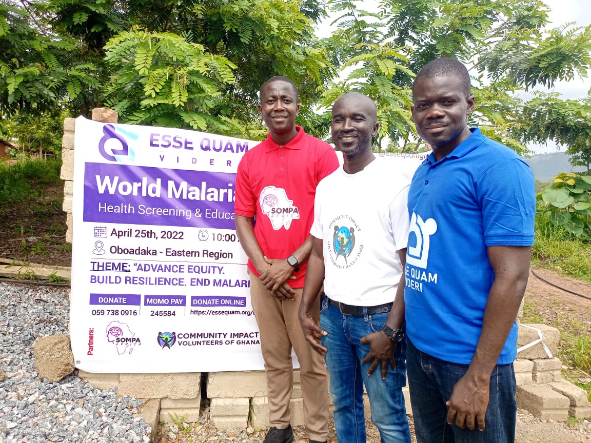 essequamglobal's tweet image. World Malaria Day health screening and education fair at Oboadaka, Eastern Region of Ghana with support from @sompaafrica and CIVOG. #essequamglobal #worldmalariaday