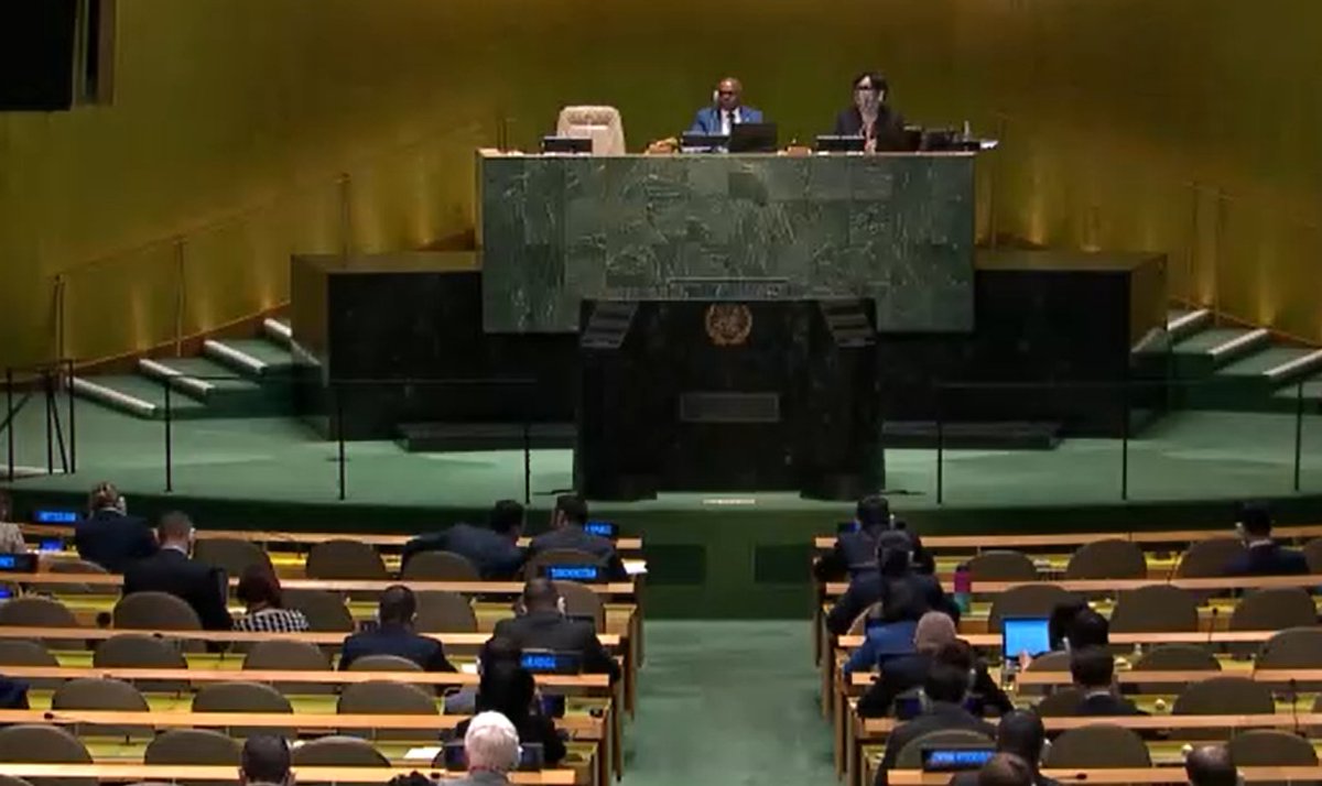 BREAKING

The UN General Assembly adopts a resolution that mandates the body to meet within 10 working days of the casting of a veto by permanent members of the Security Council.

Full text: documents-dds-ny.un.org/doc/UNDOC/LTD/…