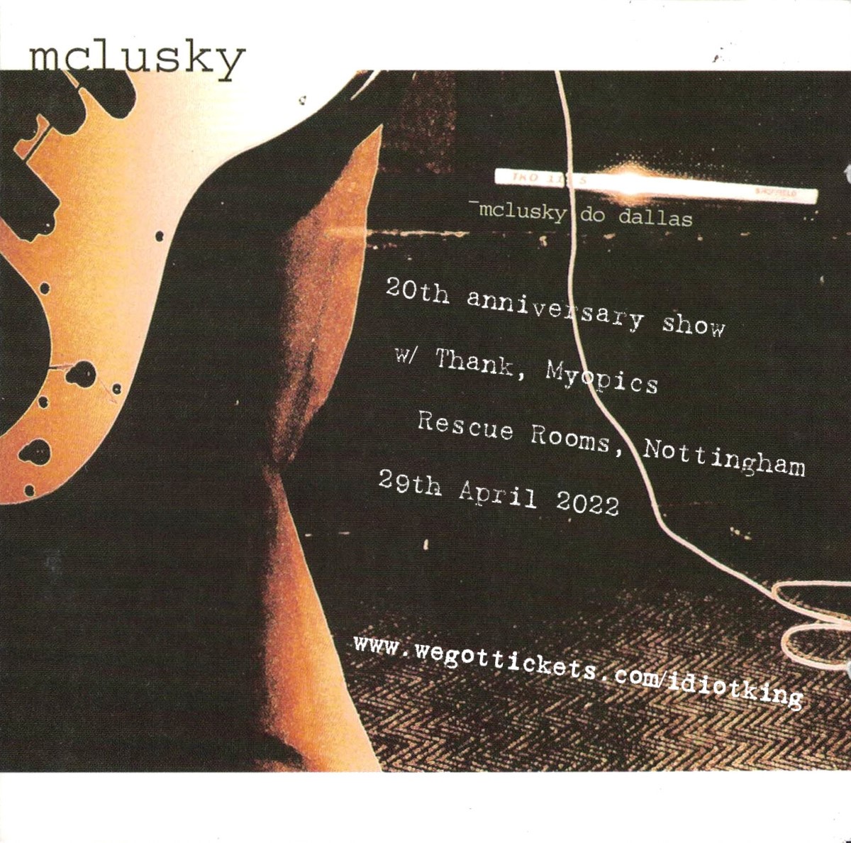 This Friday we'll be welcoming Mclusky to Rescue Rooms for a massive 'Mclusky Do Dallas' 20th Anniversary show. Last few tickets 👉 alt.tkts.me/tl/qtyd