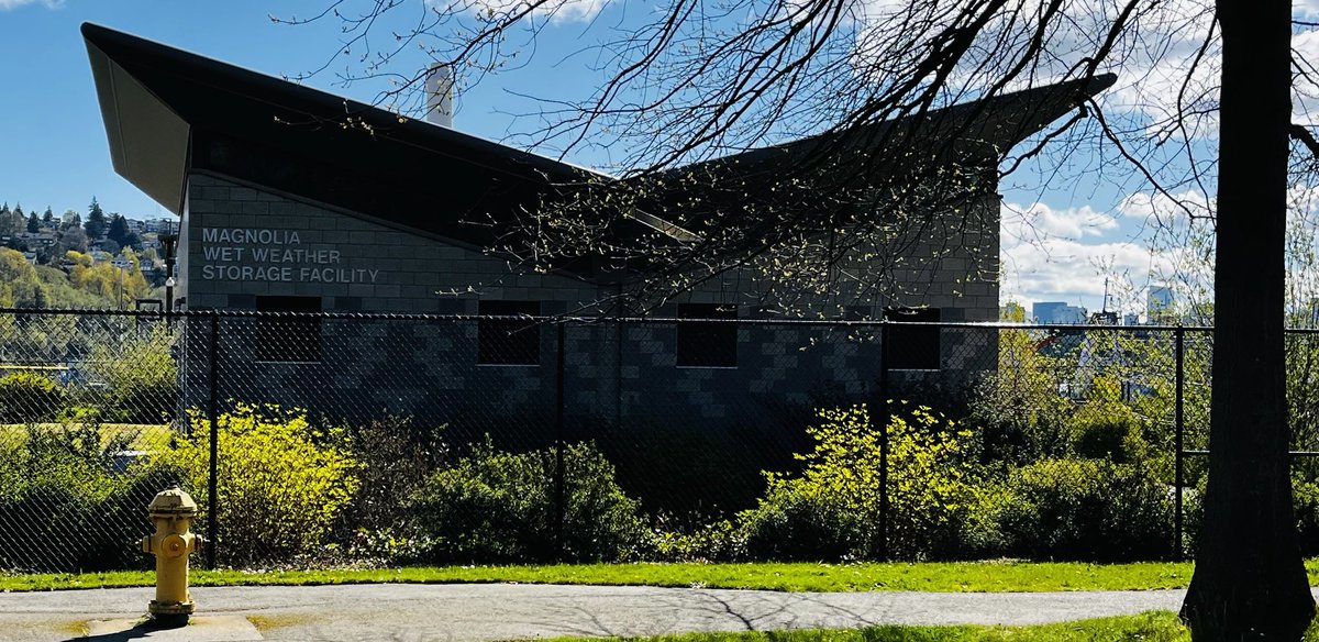 PNW_Doug's tweet photo. Little known fact, each neighborhood in Seattle is responsible for storing its winter rainy weather. You can tell it’s a secure facility by the sunshine and blue skies https://t.co/6BLAWbmjrl