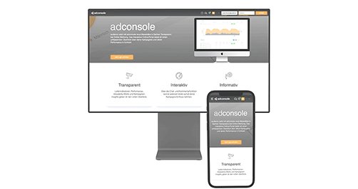 Die adconsole ist unser interaktives Online-Portal, welches dir einen umfassenden Überblick über alle Kampagnen und deren Performance in Echtzeit bietet. Damit garantiert sie dir volle Transparenz.

Dann erstelle jetzt unbedingt dein Login:
adconsole.ch/login