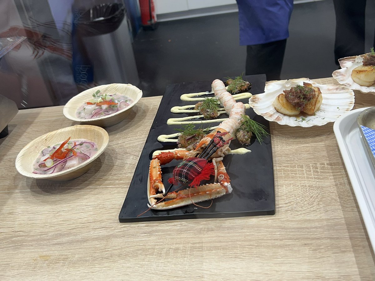 Fooddestock's tweet image. Travelling the world through fish &amp;amp; seafood #sge22 
1st up Scotland