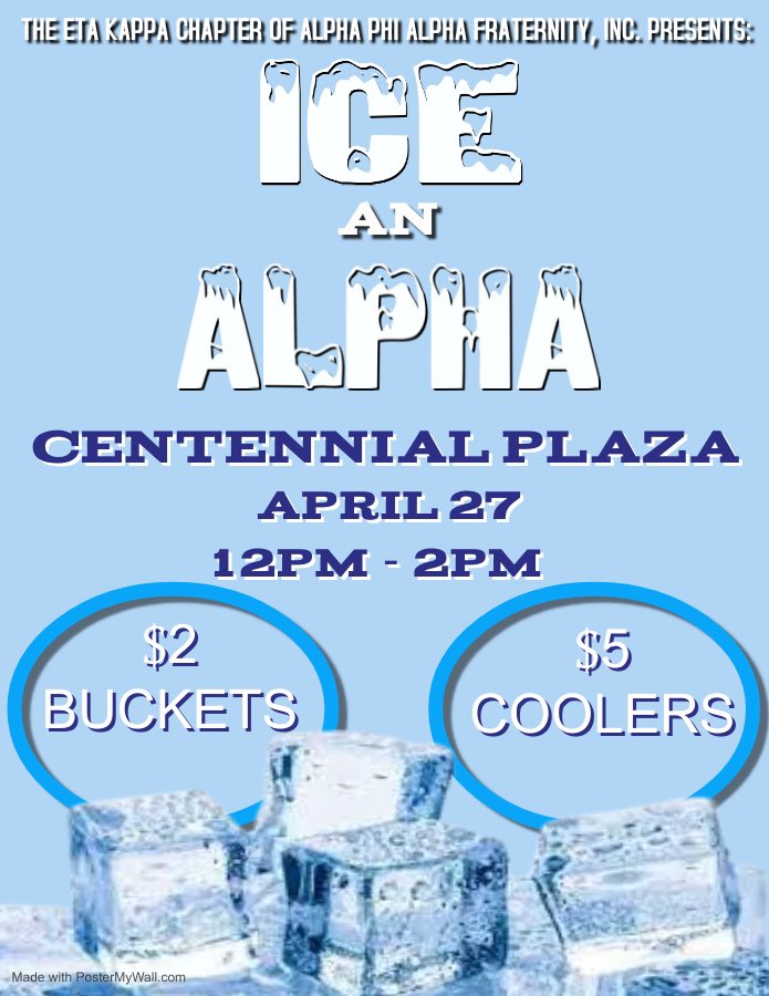 Y’all come out to Centennial Plaza tomorrow from 12-2 to Ice your favorite (or least favorite) HK brother! #HK #APEril
