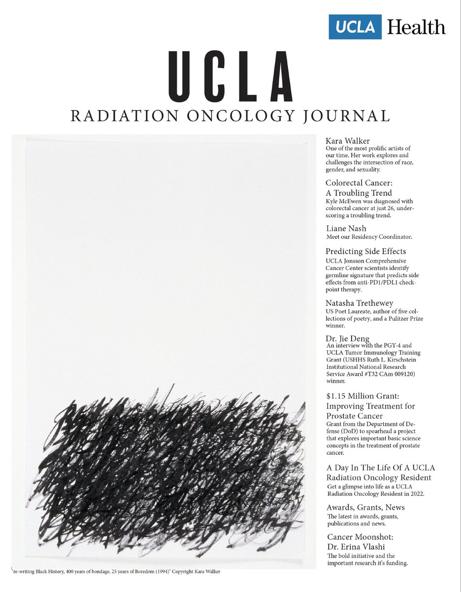 Proud to share the Spring issue of our UCLA Radiation Oncology Journal. 

Read It Here: bit.ly/3MuoPzR

#uclaradonc #uclahealth #uclaradoncresidency #uclaradoncambition #karawalker #natashatrethewey #radonc