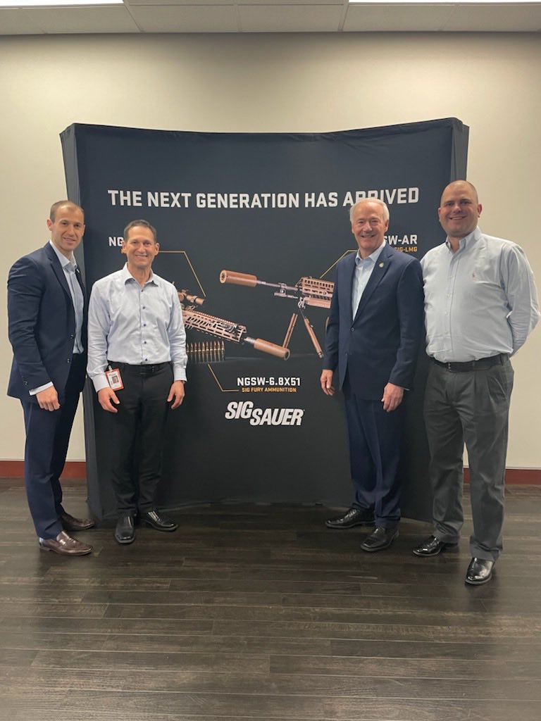 ⁦<a href="/sigsauerinc/">SIG SAUER</a>⁩ is a growing company in both Arkansas and New Hampshire.  Great visit w/Sig team.