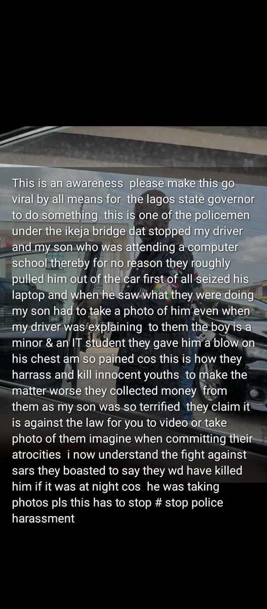 BlackBishopo604's tweet image. Sorry this happened to my sister's son who is a minor and the driver at under bridge Ikeja, they were harassed and her son was hit on the chest @Princemoye1 @PoliceNG_CRU @jidesanwoolu please respond to this, let nothing happen to her son,my number 08065501797