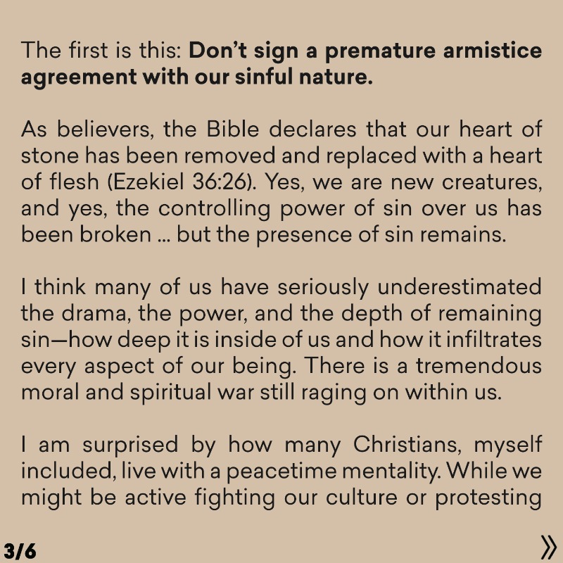 PaulTripp's tweet photo. 🔄 “Why do I struggle with the same sin over and over again, and how can I break the cycle?”

📖 I think Romans 7 provides us with some practical steps and encouragement to break the cycle of sin.

Swipe ⬅️ to read.