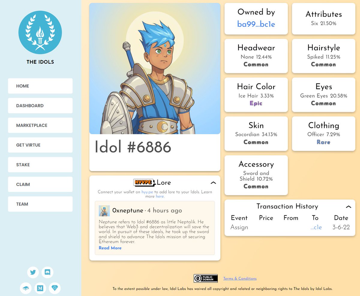 TheIdolsNFT's tweet photo. GET HYYPED Idols - we are excited to announce our integration with @hyypeHQ!

Hyype allows rich content (images and lore) to be added to NFTs.

Hyype is now directly integrated with the Idols Marketplace, so once you add lore, it will show up on our website https://t.co/gkWRyVQcJo