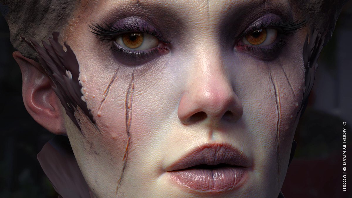 henningsanden's tweet photo. I'm currently sick but once I recover and I can speak again, I'll record a lot of fun YouTube videos based on Character Face Texturing in Substance Painter! Tons of juicy stuff to cover, like the warp project, bringing models from ZBrush to Painter, Arnold skin shading ++ https://t.co/R1kJQhxIpG