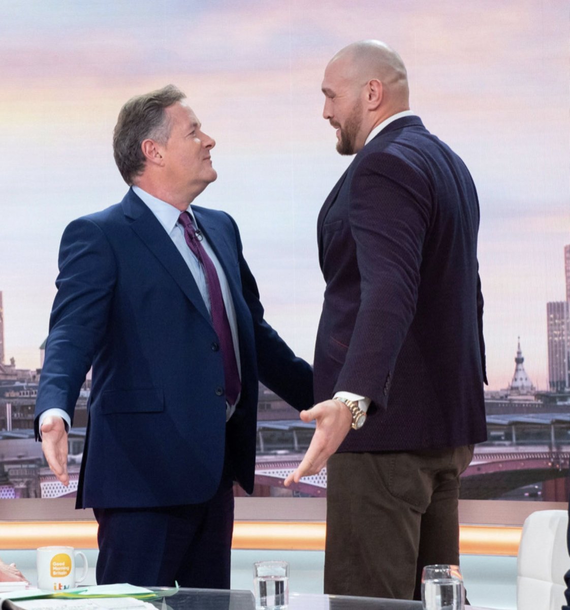 piersmorgan's tweet image. BREAKING: World Heavyweight Champion ⁦@Tyson_Fury⁩ will give me his first TV interview since retaining his title on Saturday to ⁦@PiersUncensored⁩ tomorrow night - LIVE! 
You won’t want to miss this.. 🥊🥊🥊🥊🥊👊👊👊