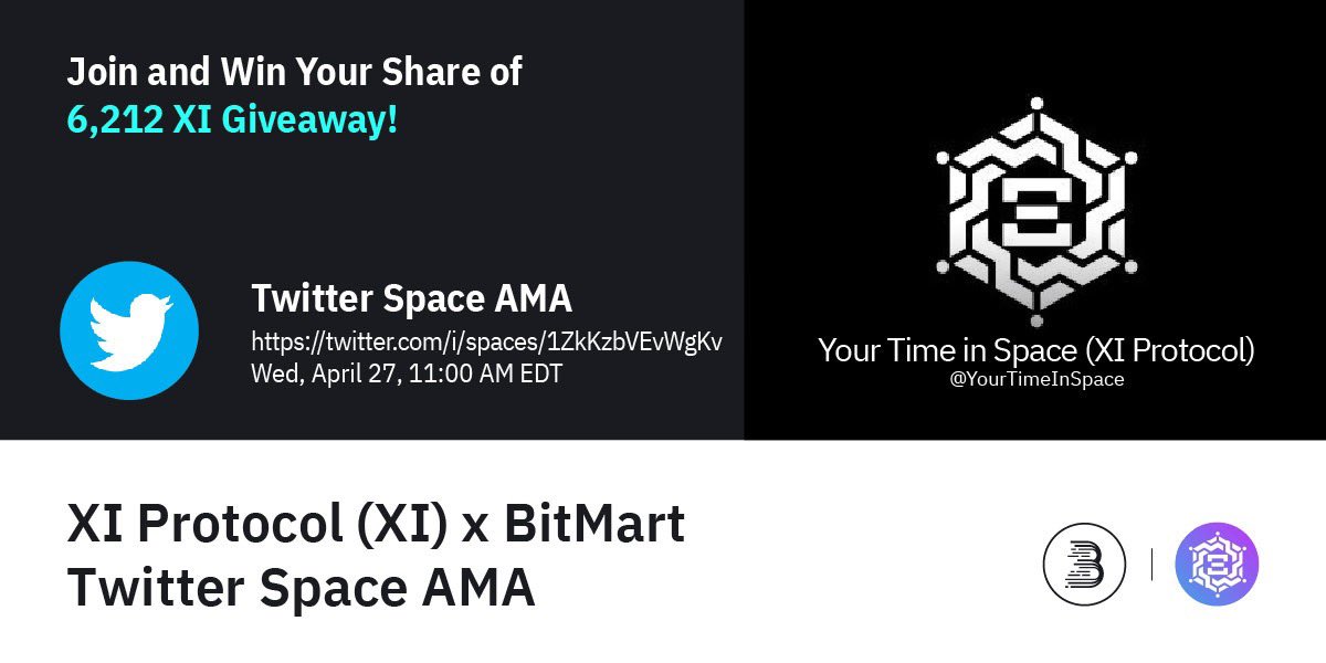 BitMartExchange's tweet photo. 🥳We will have an AMA with @GeometricEnergy on Twitter Space.
Tokens reserved for fans completing these tasks:
1️⃣RT and tag 3 friends
2️⃣Follow @GeometricEnergy
3️⃣Take a screenshot and complete this form https://t.co/Lvv8pormZG
4️⃣Set a reminder to join https://t.co/cM55A1tjzB https://t.co/euCYTvmJH6