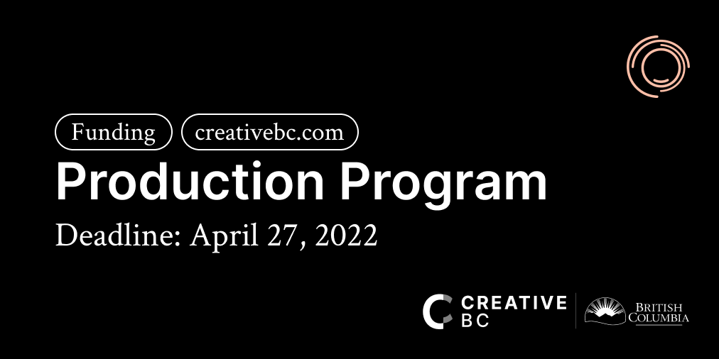 creativebcs's tweet photo. 📣 Deadline approaching: @Creative BC’s #ProductionProgram provides financial support to B.C.-based independent creators in the production of commercially ready and market viable projects.
https://t.co/7f4lDQ0Pbu #Funding #BCFilm https://t.co/Djxn057Car