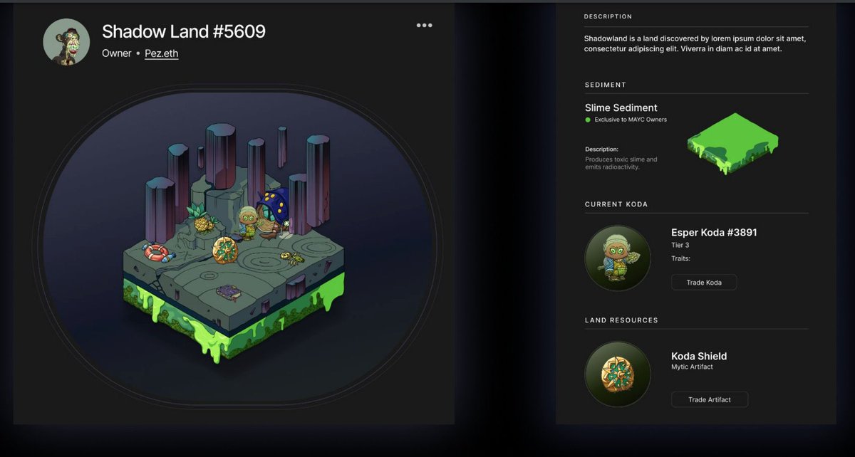 Currently writing a thread about what I think Kodas are and noticed the lands are 2 pieces. There are base sediments with land type on top. What if the mint this weekend is for Sediments (phase 1) then land type at a later date goes on top (phase 2). Hadn’t noticed this before.