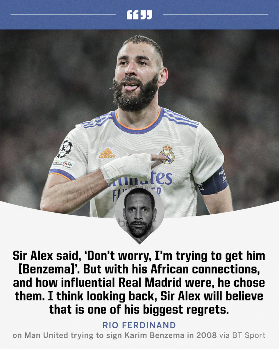 Sir Alex Ferguson wanted to sign Karim Benzema when he left Lyon 👀