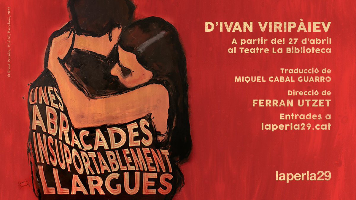 Sempre sorprèn @cia_laperla29, ara amb "Unes #Abraçades insuportablement llargues". Absolutament hipnòtics <a href="/paula_malia_/">Paula Malia</a>, <a href="/martisalvat/">Martí Salvat</a>, <a href="/_alba_pujol/">Alba Pujol</a>, Joan Solé i <a href="/BusquetsJordi/">Jordi Busquets</a>, dirigits per <a href="/ferranutzet/">Ferran Utzet</a>. Bona proposta!