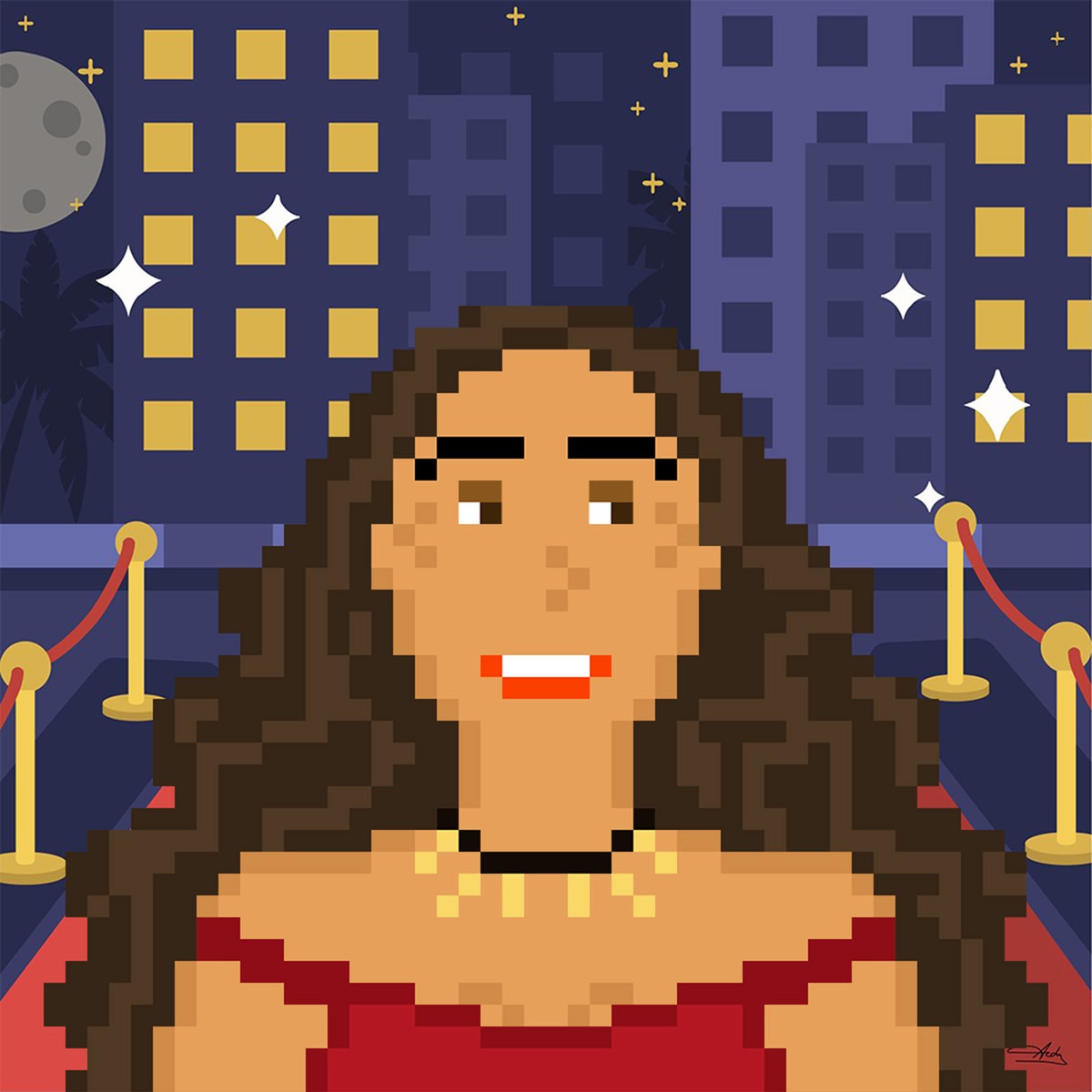 First #NFTGiveaway is coming up! I'm giving away 1x <a href="/EvaLongoria/">Eva Longoria Baston</a> as a pixel lady from Sharlet, with whom I collaborated. The second lady will be raffled in her profile.

Participate!

✅Retweet
✅Follow <a href="/archy_nft/">Archy - A Small World #NFTNYC2024</a> &amp; <a href="/WeAreWomen_NFT/">Sharlet I WeAreWomen.NFT</a> 
✅Tag friends

24 hours from now! #NFTCommunity