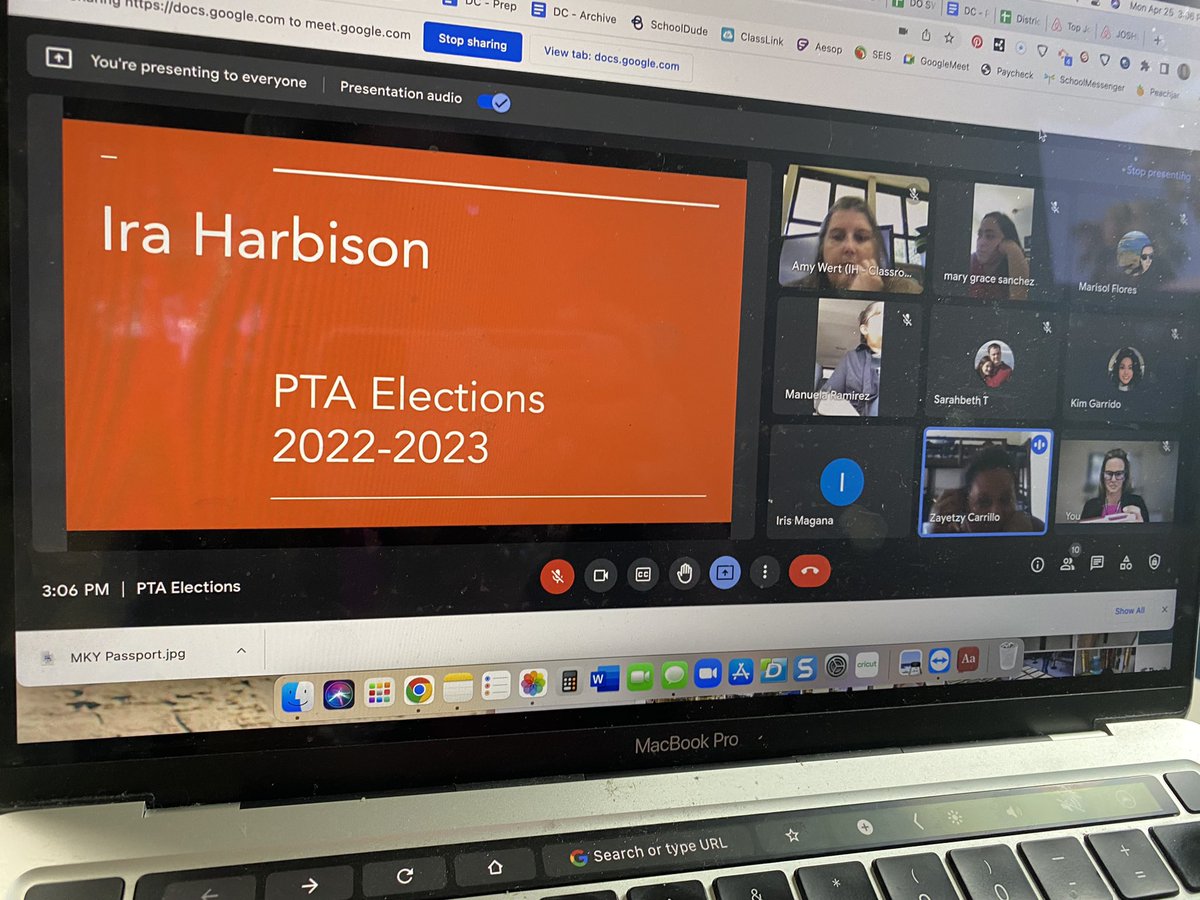 Loved meeting with parents and teachers to elect our new PTA Executive Board for 2022-2023! #pta #nsdnow @ira_pta <a href="/9thDistrictPTA/">Ninth District PTA</a>