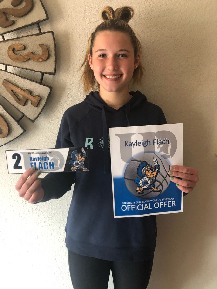 FlachKayleigh's tweet photo. Thank you @UDubuque for the offer to play women’s basketball at your school! https://t.co/Hfh4qJ5AdV
