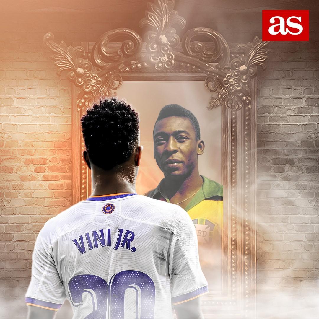 diarioas's tweet photo. 🇧🇷 El día que Vinicius se disfrazó de Pelé
⚡ Carrerón del brasileño y definición perfecta para poner el 3-2

🏆 #UCL #ManCityRealMadrid https://t.co/uCiTkxJF8G