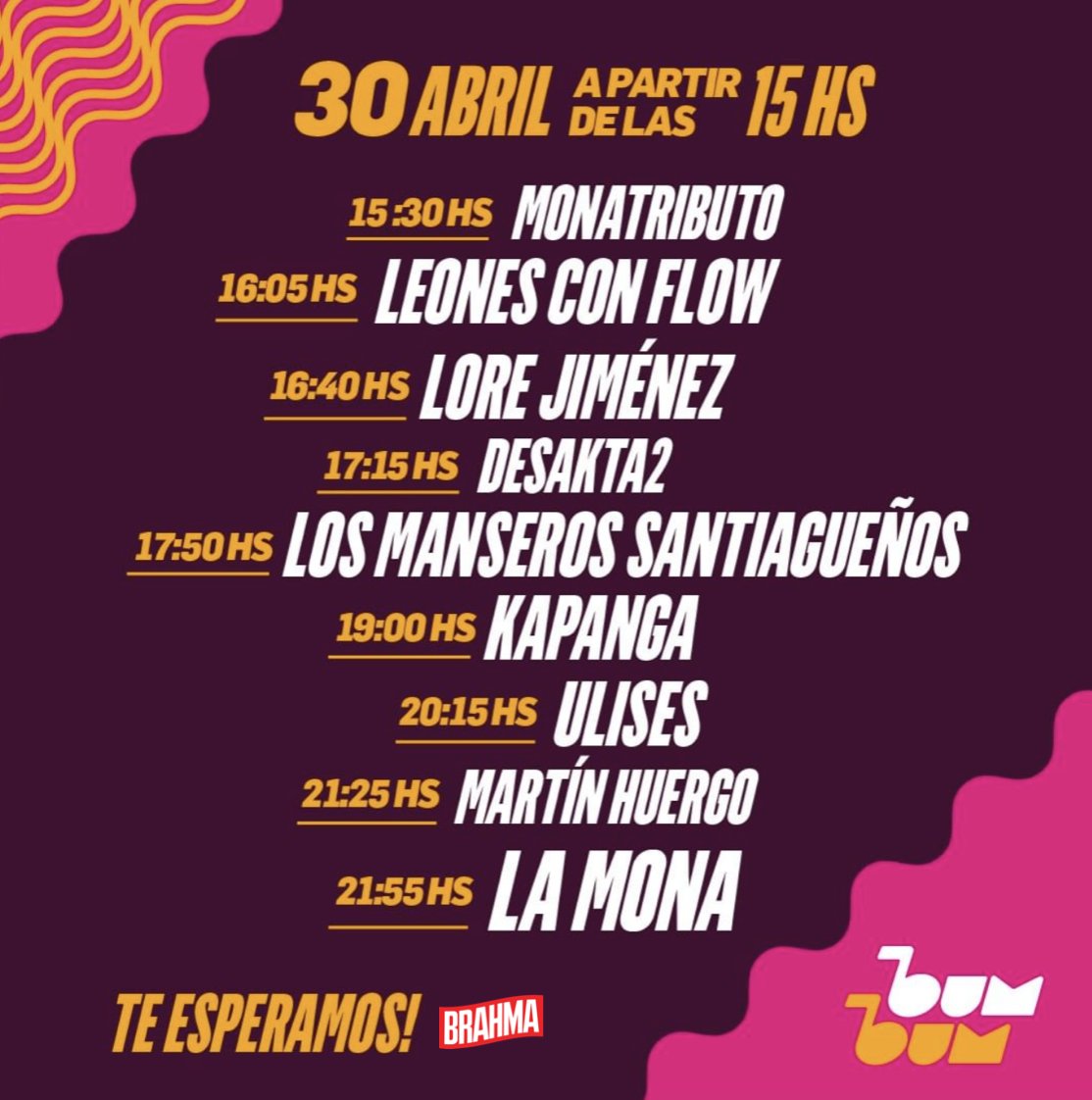CervezaBrahma's tweet photo. Sin planes para el finde? El CM te lo soluciona😏
Dale RT a este tweet y participá por 2 entradas para el Bum Bum Festival este 30/4 en el Hipódromo de Córdoba. Alto lineup hay.
No me agradezcan ... bueno ... tal vez un poco si🥰 https://t.co/2Xp19EYLC7