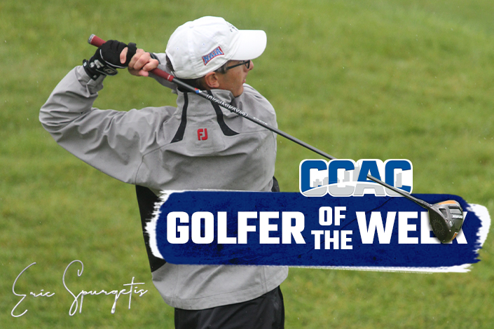 SAUBEES's tweet photo. Men's Golf: Spurgetis named CCAC Golfer of the Week for second time
 - https://t.co/OPQfw4ZafH https://t.co/Aii6QKwo5U