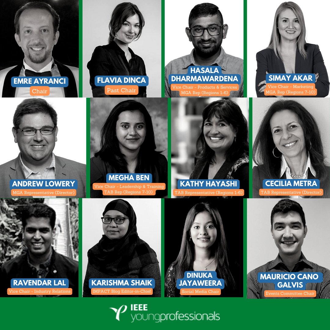 Meet the IEEE Young Professionals Executive Committee for 2022 under the leadership of Emre Ayranci ✨🤩
Leave any questions for the team in the comments. 👇
#IEEE #IEEEYP