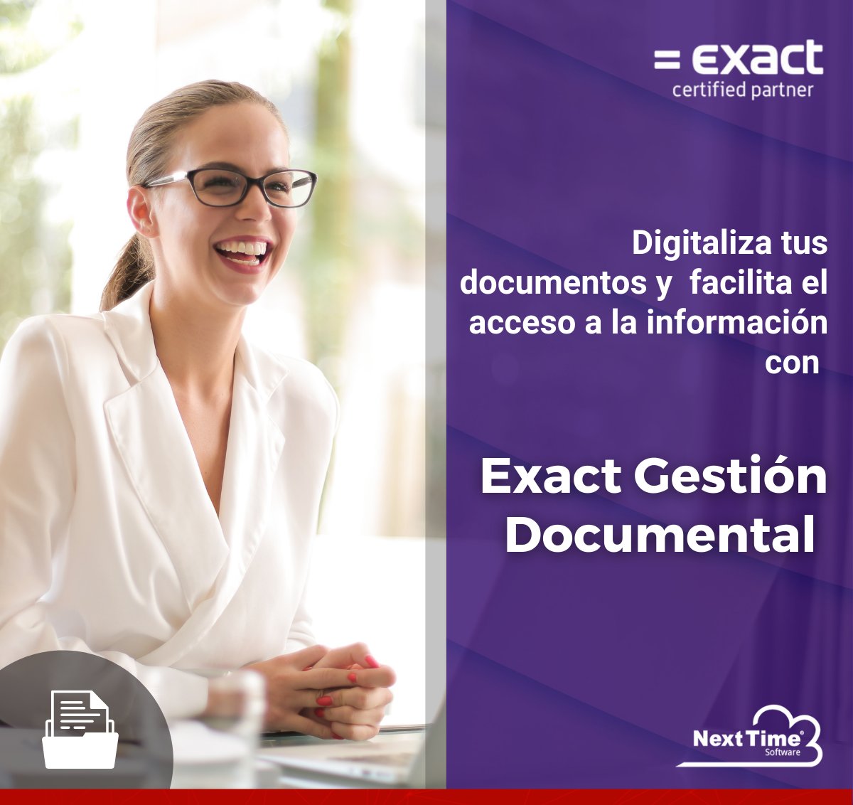 NextTimeSoft's tweet image. 📄 Nuestra solución @Exact Synergy BPM cuenta con las funcionalidades de un #DMS (Document Management Software) lo que agiliza los procesos de negocio.
🔗Conoce más aquí 👉lnkd.in/g2nDEdtW

#ExactSynergy | #DMS | #gestiondocumental | #automatizacionprocesos | #BPM