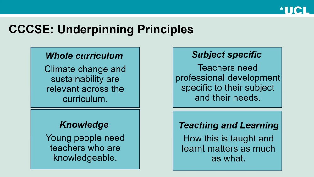 MinistryEco's tweet image. Underpinning Principles for the new @IOE_London Climate Change and Sustainability Centre #ClimateChangeEd