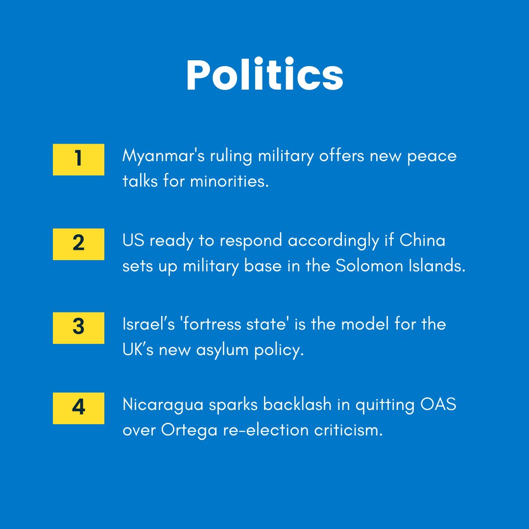 AfPeacebuilding's tweet image. This week's Future Trends from AfP &amp;amp; @GlobPeaceIndex analyzes global news stories—from developments in Myanmar to Iraq to Cameroon, and more—to deliver insight into the future. 

Read the full publication here: bit.ly/3LnTUFa
