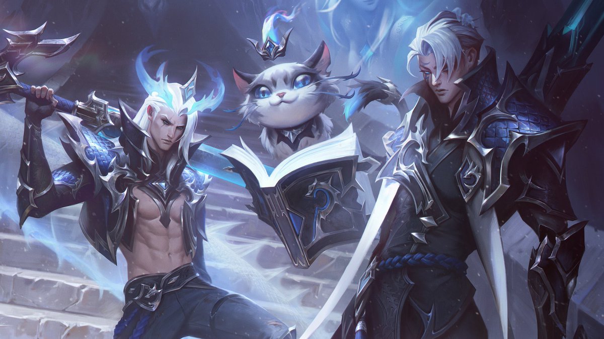 reistellae's tweet photo. If Aphelios and Viego aren’t real and gay and married, explain this shit https://t.co/EfIki7dp9w