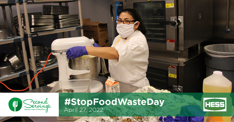 HessCorporation's tweet photo. In honor of #StopFoodWasteDay on April 27, Hess applauds chefs, restaurants &amp; organizations that raise awareness about food waste &amp; food insecurity. We continue to support our long-time partner @second_servings in their mission to fight hunger &amp; reduce food waste in Houston.