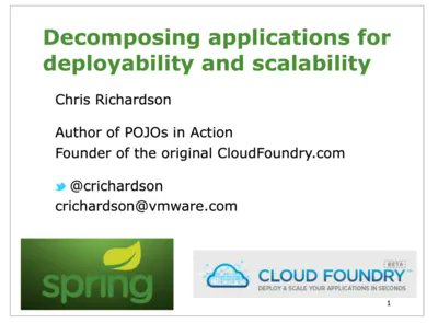 10 years ago this week, I gave my first talk about what was eventually called the microservice architecture: Decomposing applications for deployability and scalability. It was in Kiev, Ukraine as part of the #cloudfoundry Open Tour 2012. Time flies... microservices.io/post/microserv…