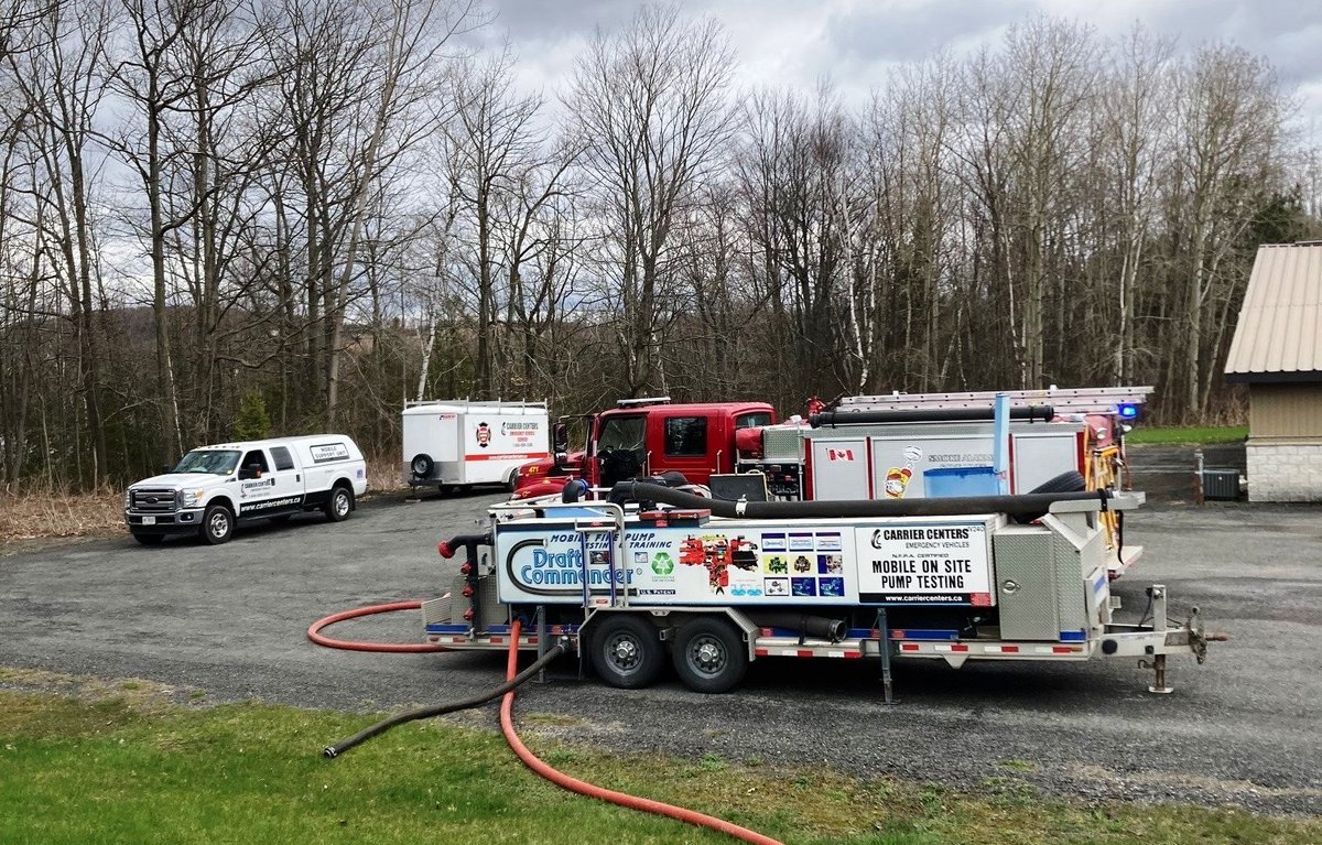 CarrierEmerg's tweet image. On-site pump and ground ladder testing for Alnwick Haldimand Fire today.  It's a bit overcast but Pat and Kevin are getting the job done.  #partofyourteam #evt