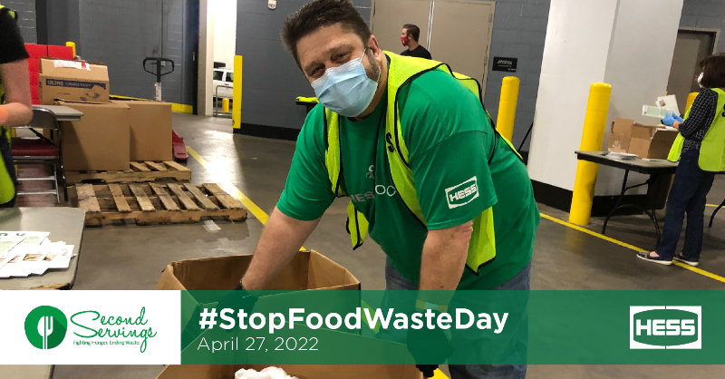 HessCorporation's tweet photo. In honor of #StopFoodWasteDay on April 27, Hess applauds chefs, restaurants &amp; organizations that raise awareness about food waste &amp; food insecurity. We continue to support our long-time partner @second_servings in their mission to fight hunger &amp; reduce food waste in Houston.
