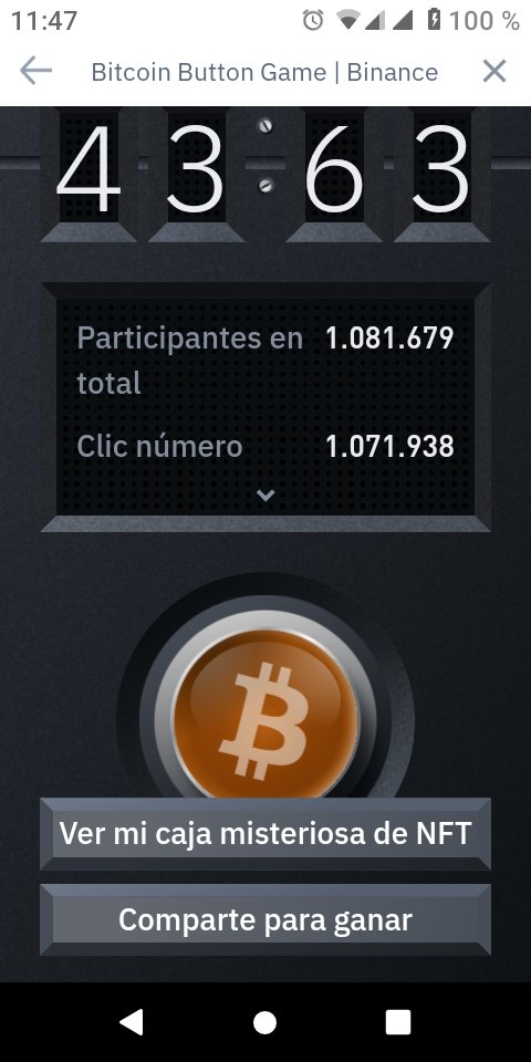 Gana 1 Bitcoin en #Binance #BitcoinButton